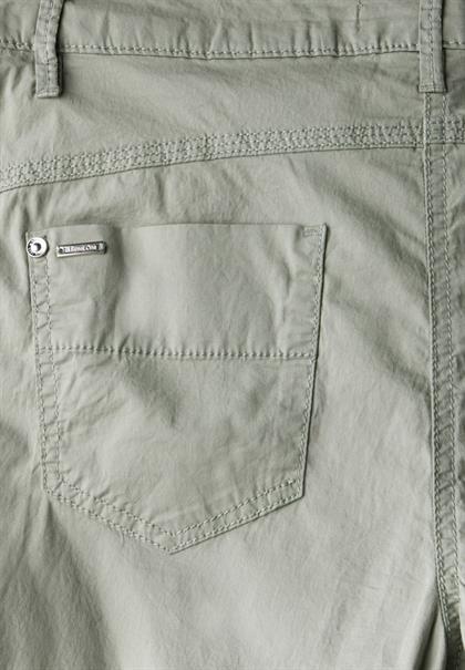 3/4 Satin Hose mit Taschen pastel green