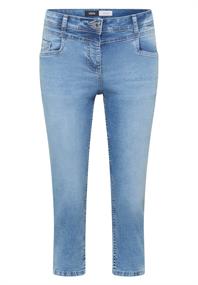 3/4 Slim Leg Jeans im Casual Fit light blue washed
