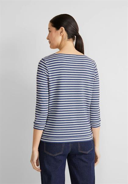 3/4 Streifenshirt fresh intense gentle blue