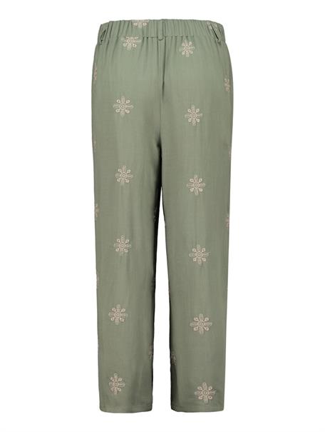 3/4 V TR Ci44ne lkhaki-cream flower