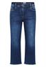 3/4 Wide Leg Jeans im Loose Fit mid blue used wash