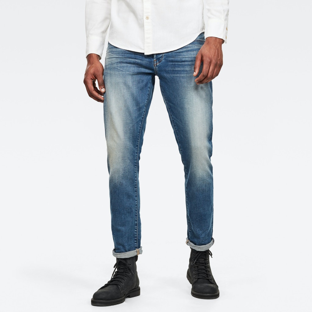 G star Raw Herren Jeans 3301 Regular Tapered vintage azure bequem online kaufen bei Tara M