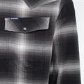 3301 slim shirt l\s dk black dale check