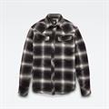 3301 slim shirt l\s dk black dale check