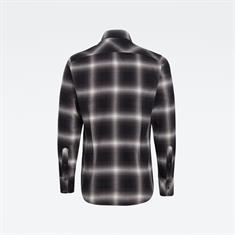 3301 slim shirt l\s dk black dale check