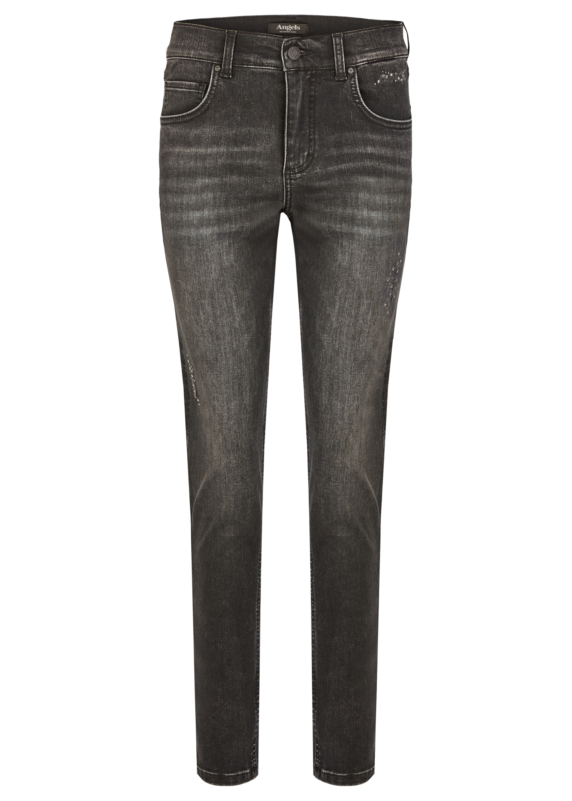 Angels Damen Jeans 3461224 Dunkelgrau - skinny