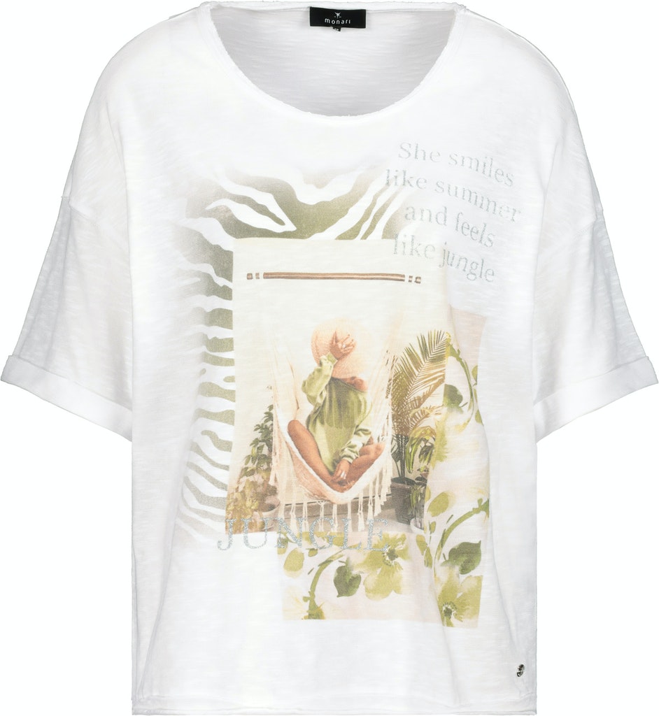 Monari Damen T-Shirt 407077 weiß bequem online kaufen bei