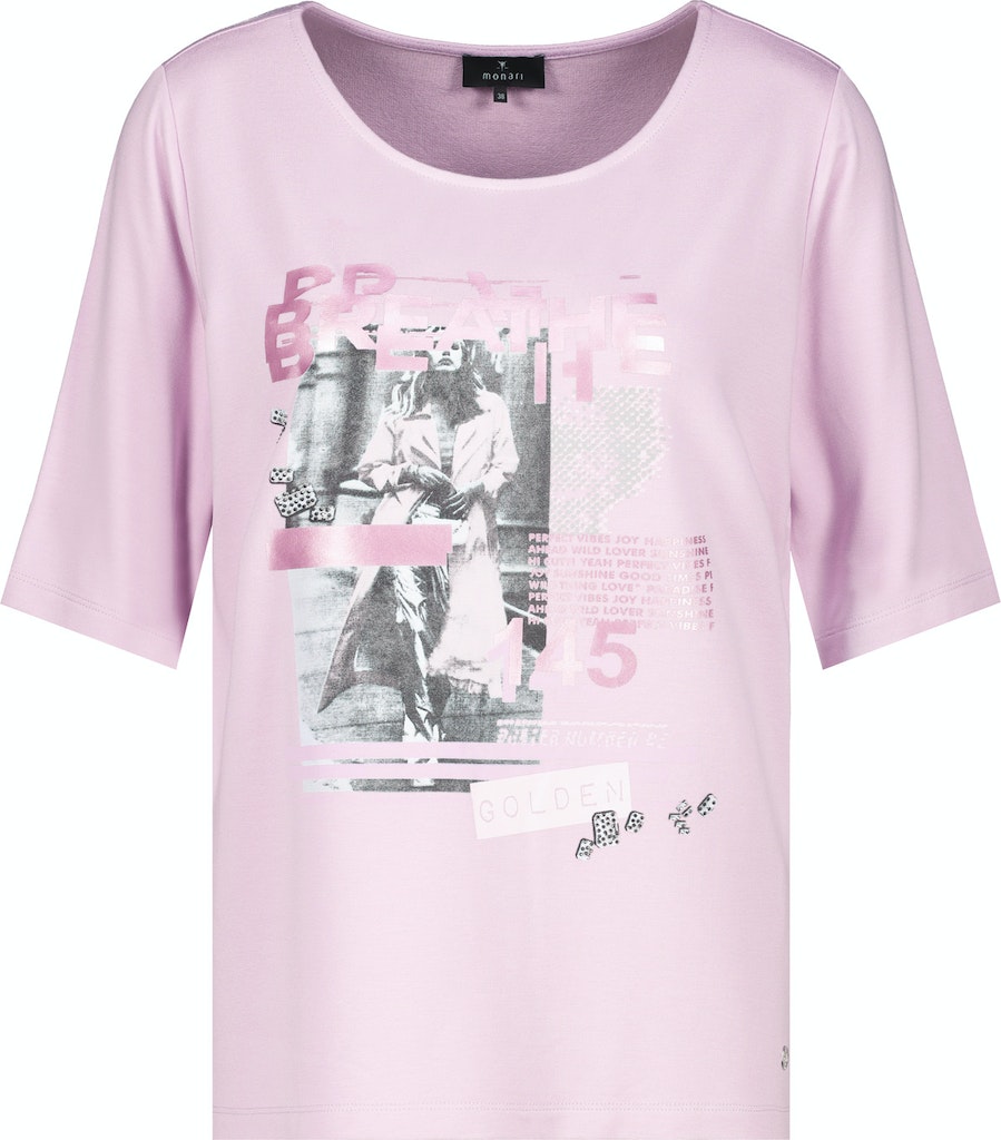 Monari Damen T-Shirt 408222 lavender rose bequem online kaufen bei  