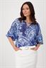 409755 navy blue gemustert