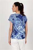 409756 navy blue gemustert