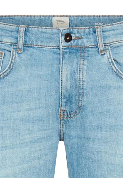 5 Pocket Slim Fit Jeans mid greencast