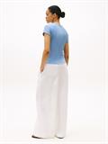 5X2 RIB SLIM C-NK CAP SLV TEE brisk blue