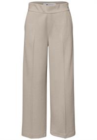7/8 High Waist Wide Leg Hose im Casual Fit cobble stone
