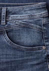 7/8 High Waist Wide Leg Jeans im Loose Fit dark blue wash
