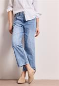 7/8 High Waist Wide Leg Jeans im Loose Fit light blue wash
