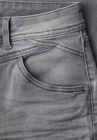 7/8 High Waist Wide Leg Jeans im Loose Fit light grey wash