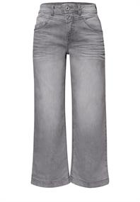 7/8 High Waist Wide Leg Jeans im Loose Fit light grey wash