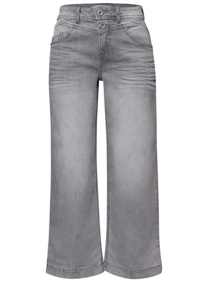 7/8 High Waist Wide Leg Jeans im Loose Fit light grey wash