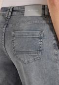 7/8 High Waist Wide Leg Jeans im Loose Fit mid grey used wash
