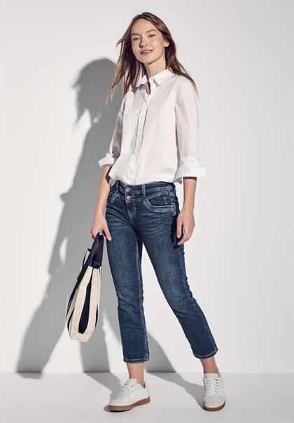 7/8-Jeans im Casual Fit dark blue washed