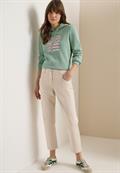 7/8 Mid Waist Slim Leg Hose im Casual Fit grain beige