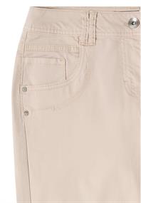 7/8 Mid Waist Slim Leg Hose im Casual Fit grain beige
