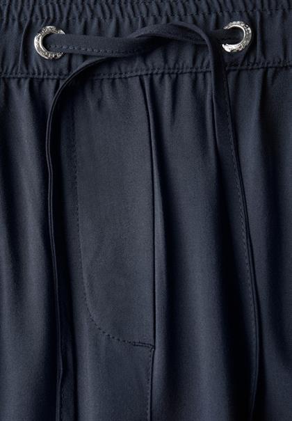 7/8 Straight Leg Viskose Hose universal blue