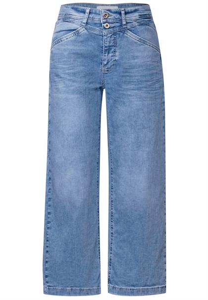 7/8 Wide Leg Jeans light blue washed