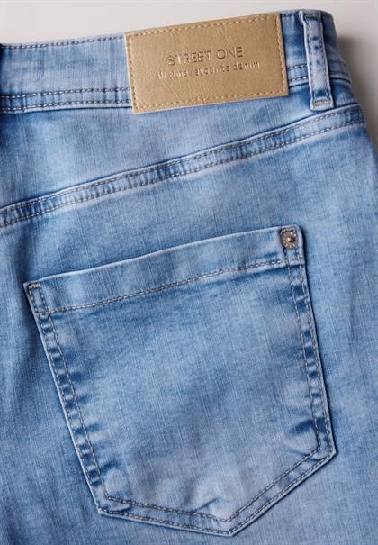 7/8 Wide Leg Jeans light blue washed