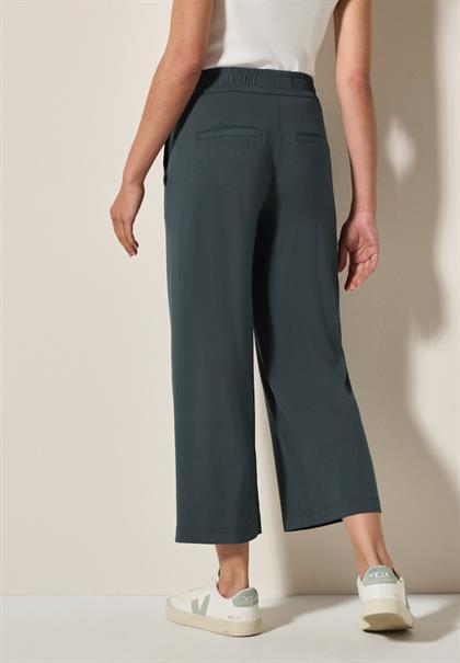 7/8 Wide Leg Jersey-Hose slate khaki