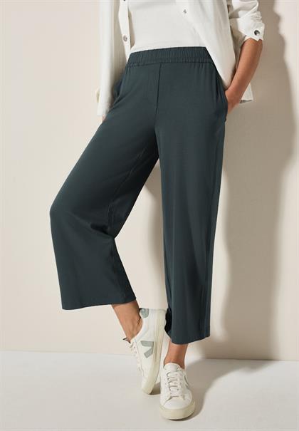 7/8 Wide Leg Jersey-Hose slate khaki