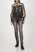 809555 anthra melange gemustert