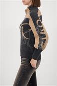 809555 anthra melange gemustert