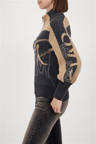 809555 anthra melange gemustert