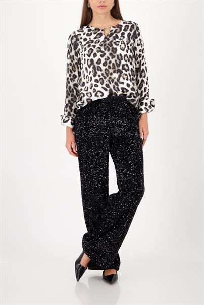 809583 schwarz gemustert