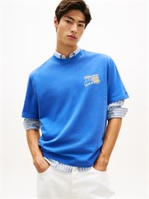 90s Back Bubble Logo Jersey T-Shirt fizzy blue