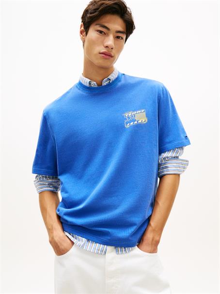 90s Back Bubble Logo Jersey T-Shirt fizzy blue