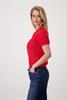 Ajour-Poloshirt red