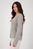 Ajour Pullover greige