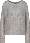 Ajour Pullover greige