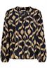 Allover Print Bluse graphics: night navy-tannin brown