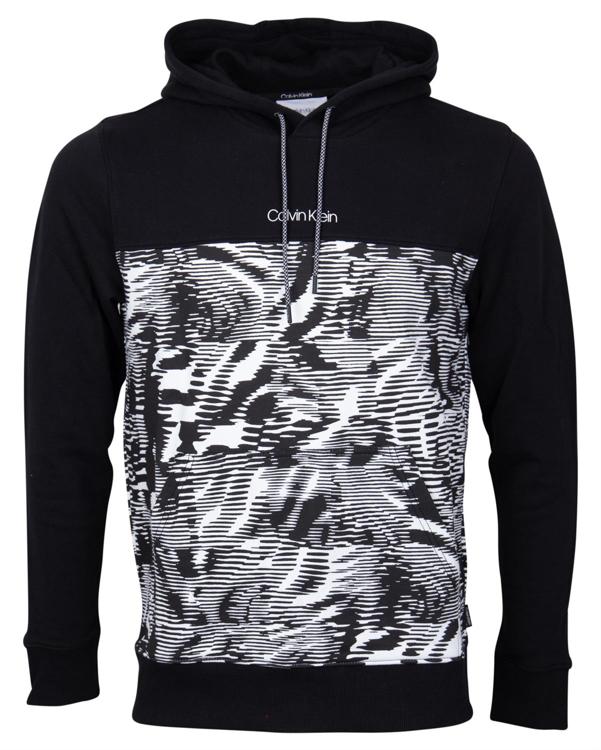 Calvin Klein Herren Sweatshirt ALLOVER PRINT HOODIE monogram white bequem online kaufen bei Tara M
