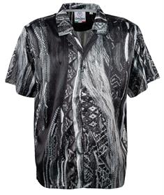 ALLOVERPRINT HEMD schwarz