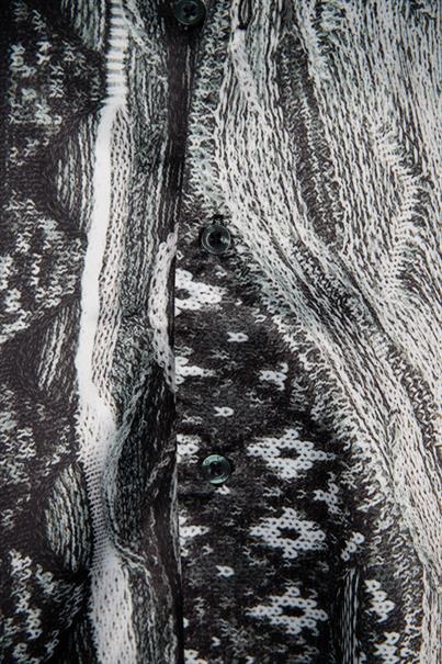 ALLOVERPRINT HEMD schwarz
