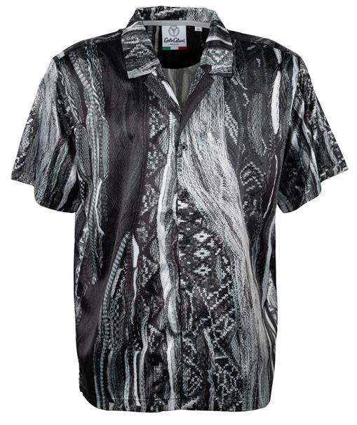 ALLOVERPRINT HEMD schwarz