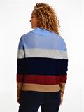 ALPACA MOCK-NK SWEATER desert sky colorblock stp