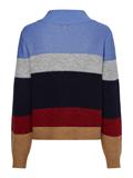 ALPACA MOCK-NK SWEATER desert sky colorblock stp