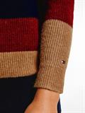 ALPACA MOCK-NK SWEATER desert sky colorblock stp