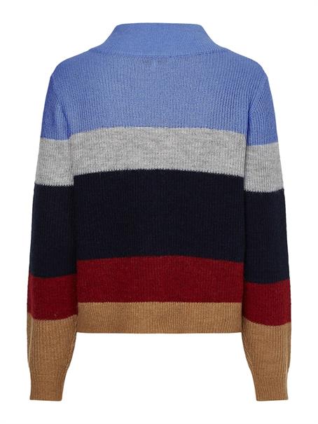 ALPACA MOCK-NK SWEATER desert sky colorblock stp