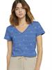 Anker T-Shirt mit Bio-Baumwolle mid blue stripe anchor print